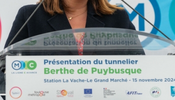 Dévoilement Tunnelier Berthe de Puybusque Tisséo Ingénierie Béatrice Tafanel Communication