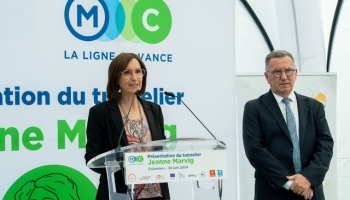 Dévoilement du tunnelier Jeanne Marvig Tisséo Ingénierie